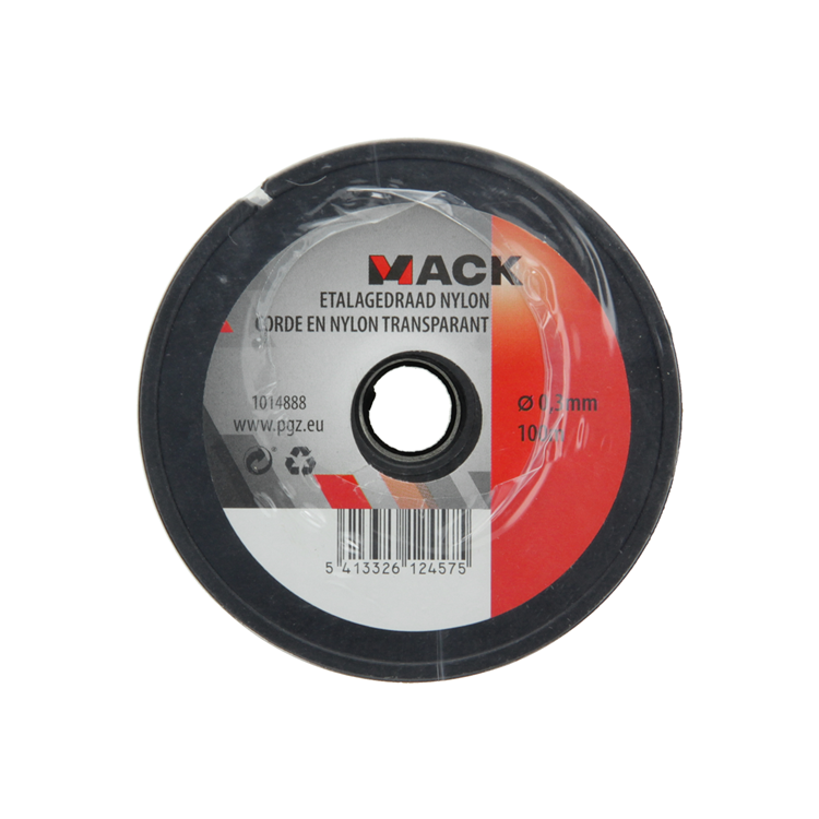 Mack 1014888 - display wire nylon reel 0.3mm 100m | 10 pieces