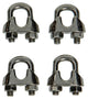 Mack 1008445 - 4 abrazaderas de alambre de acero 6mm acero inoxidable | 10 piezas