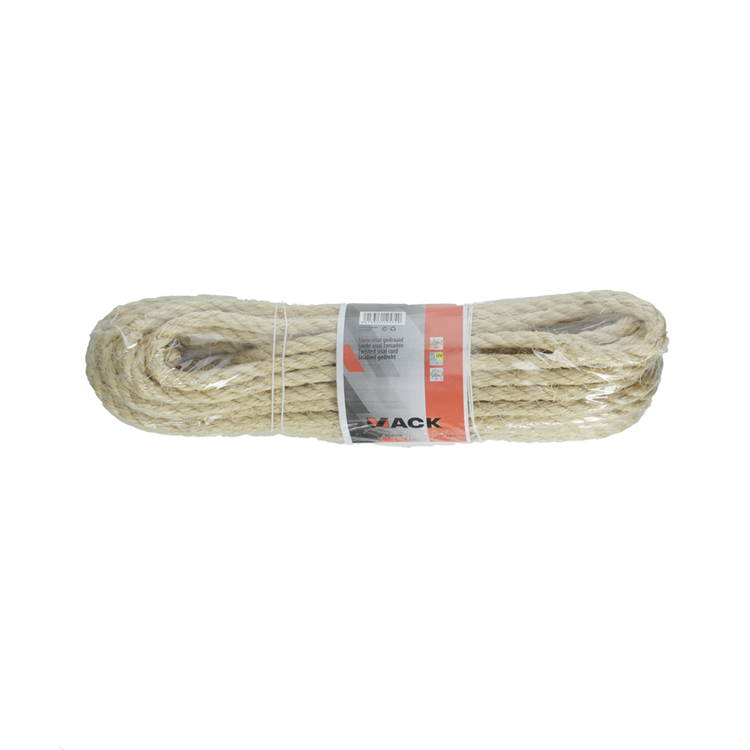 Mack 1014927 - sisal twisted strand 10mm approx. 20m | 5 pieces