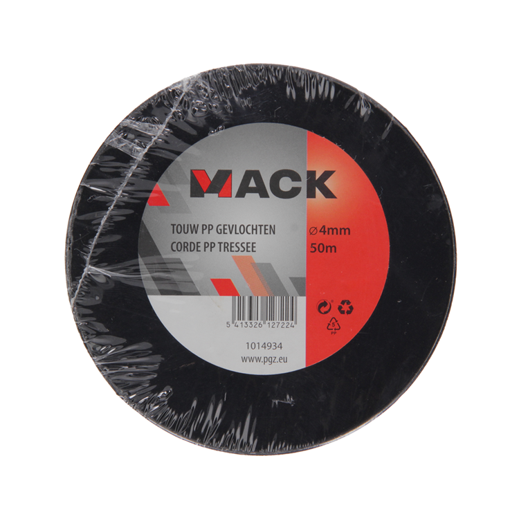 Mack 1014934 - pp braided white blue bobbin 4mm 50m | 5 pieces