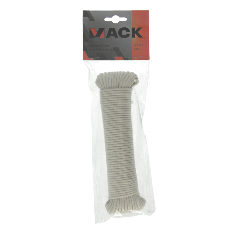 Mack 1014953 - corda snodata in cotone 3mm-20m | 5 pezzi