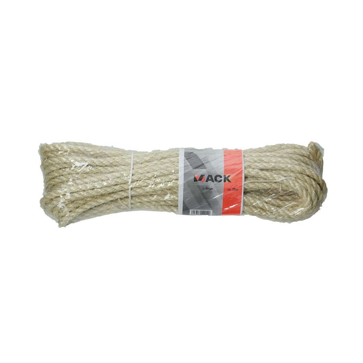 Mack 1014958 - sisal twisted strand 8mm approx. 20m | 5 pieces