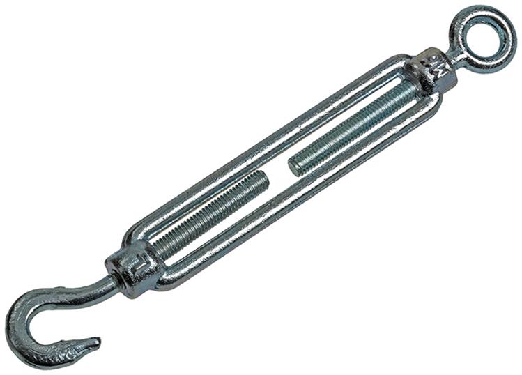 Mack 1008446 - 2 tensores ojo + gancho m6 x 110mm galvanizado | 10 piezas