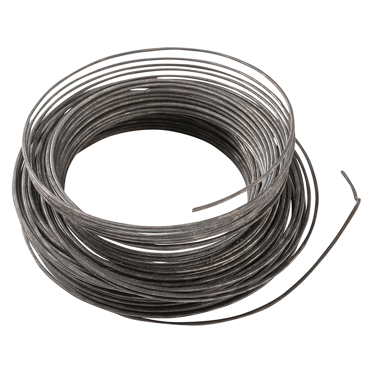 Mack 1015189 - Alambre para atar templado negro. pasatiempo ø1mm - 15m | 6 piezas