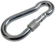 Mack 1008447 - 1 mosquetón + correa de bloqueo. 10 x 100 mm galvanizado | 10 piezas