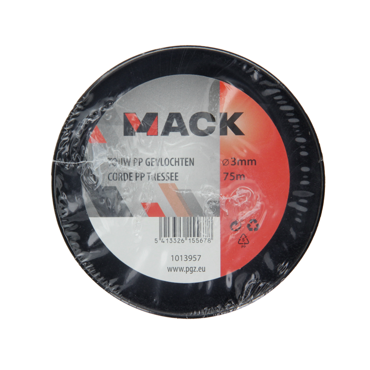 Mack 1013957 - pp braided white blue bobbin 3mm 75m | 5 pieces