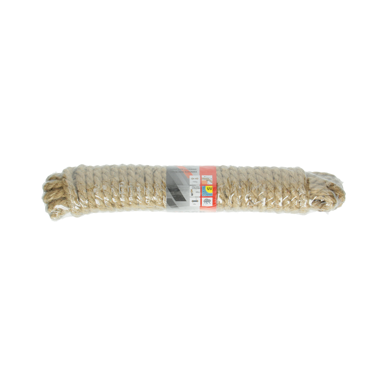 Mack 1013968 - cuerda de yute hebra retorcida 10mm 10m | 5 piezas
