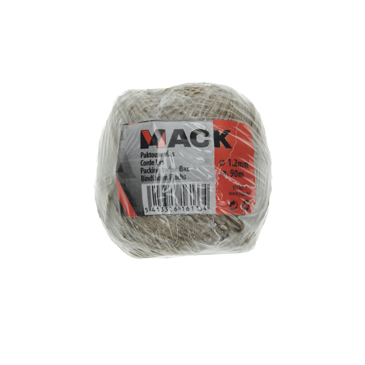 Mack 1014011 - cuerda de embalaje bobina de lino 1,2 mm 90 m | 10 piezas