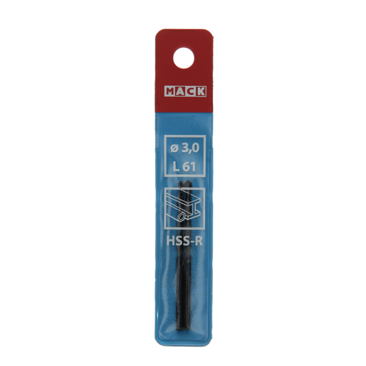 Mack 1018179 - broca universal hss r ø 3,0 x 61 mm 2 uds | 5 piezas