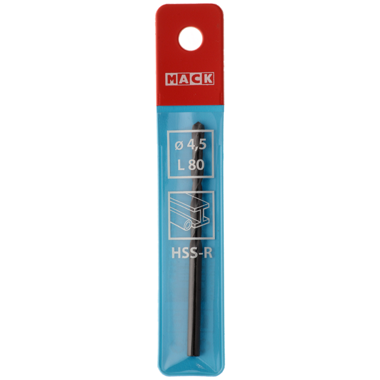 Mack 1018182 - broca universal hss r ø 4,5 x 80 mm | 5 piezas