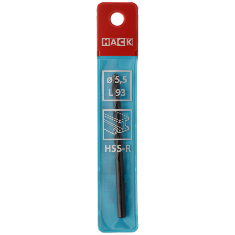 Mack 1018184 - broca universal hss r ø 5,5 x 93 mm | 5 piezas