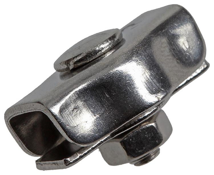 Mack 1008449 - 2 abrazaderas de alambre de acero 3mm acero inoxidable simplex | 10 piezas