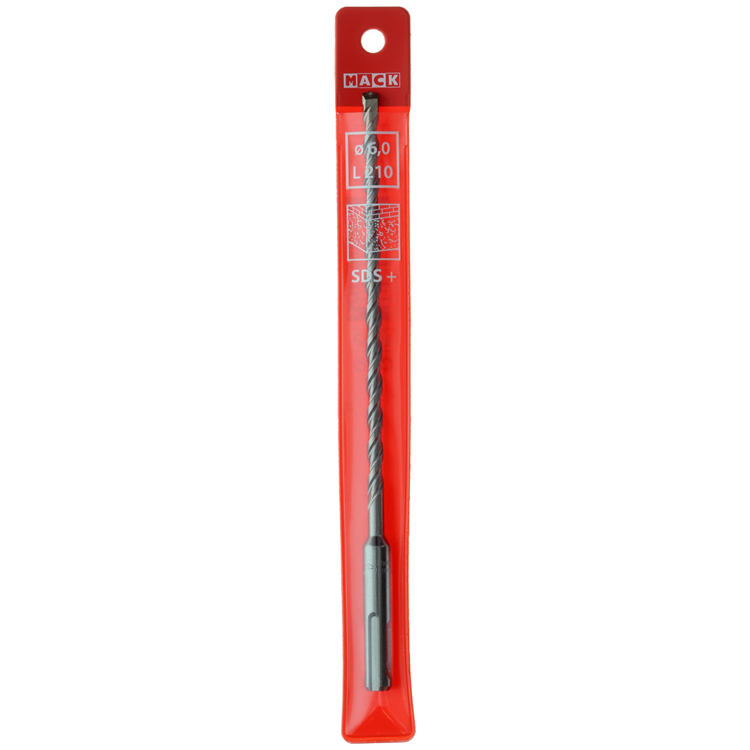 Mack 1018211 - taladro percutor sds + ø 6,0 x 210 mm | 5 piezas