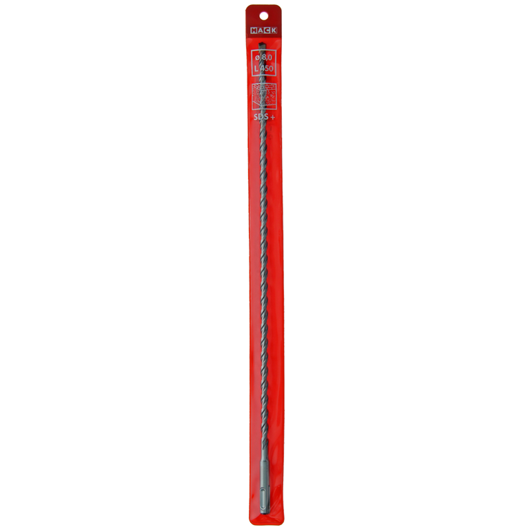 Mack 1018224 - taladro percutor sds + ø 8,0 x 450 mm | 5 piezas