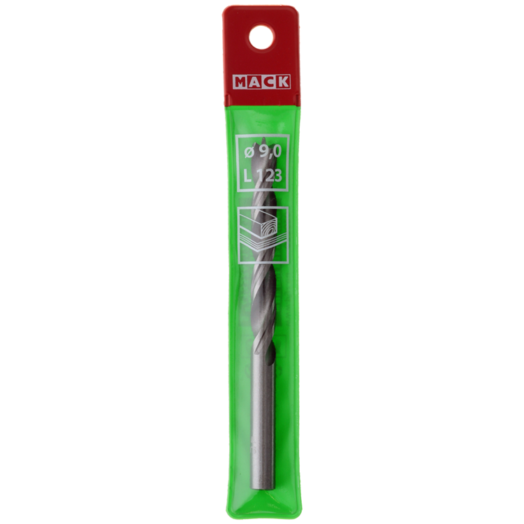 Mack 1018250 - máquina taladradora para madera + centrador ø 9,0 x 123 mm | 5 piezas