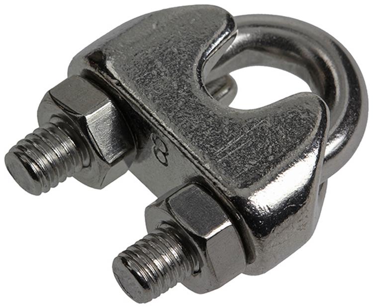Mack 1008450 - 2 abrazaderas de alambre de acero 6-8mm acero inoxidable | 10 piezas