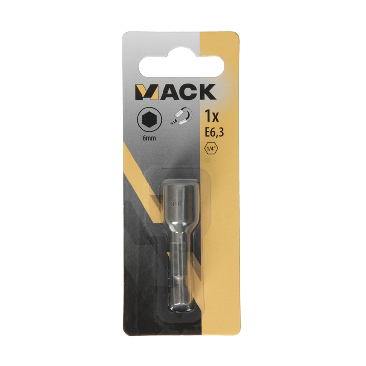 Mack 1018312 - Imán de punta hexagonal. 6 mm | 5 piezas