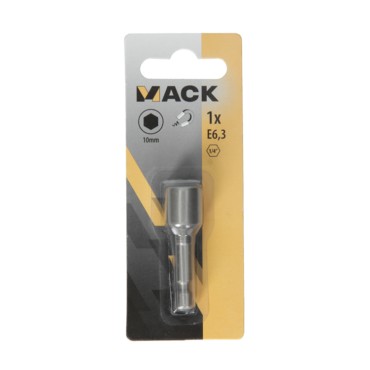 Mack 1018314 - Imán de punta hexagonal. 10 mm | 5 piezas