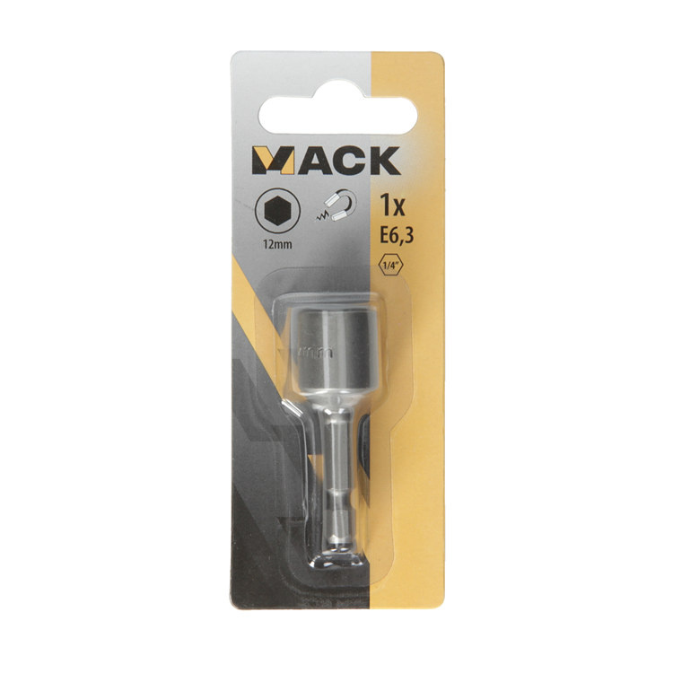 Mack 1018315 - Imán de punta hexagonal. 12 mm | 5 piezas
