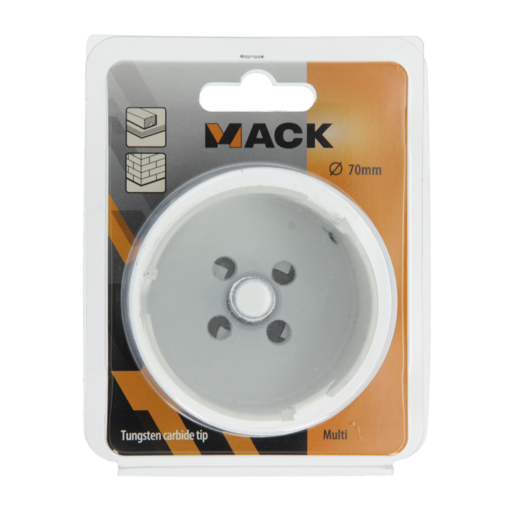 Mack 1018351 - sierra de corona multi TCT ø 70mm | 3 piezas