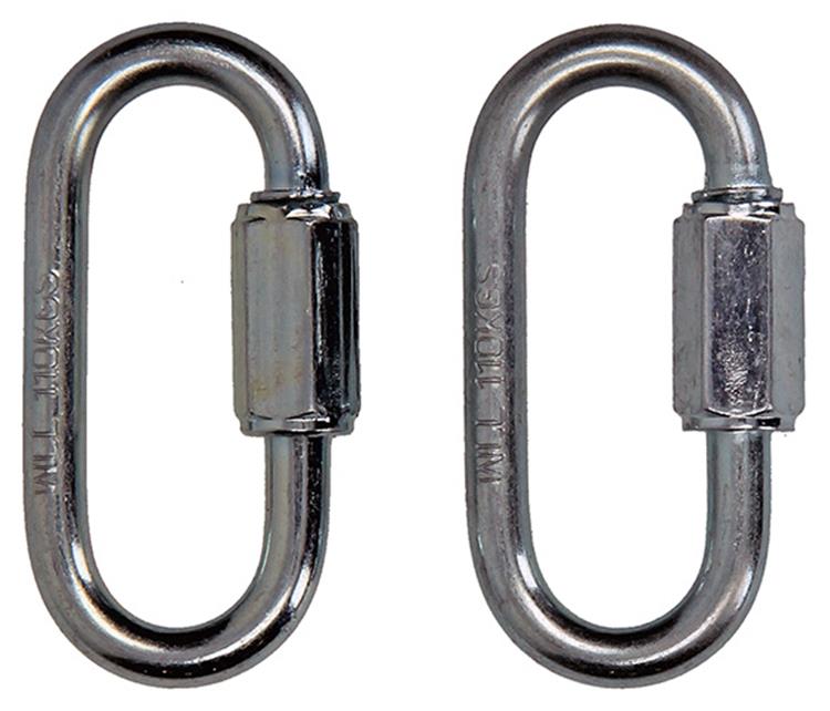 Mack 1008453 - 2 maglie vuote + dado 5mm zincato | 10 pezzi