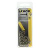 Mack 1017213 - tornillo para aglomerado con cabeza chapada en amarillo 65 piezas 2,5 x 12 mm | 10 piezas