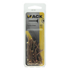 Mack 1017225 - tornillo para aglomerado con cabeza chapado en amarillo 26 piezas 3,5 x 30 mm | 10 piezas