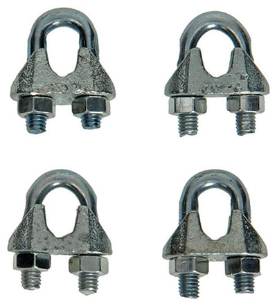 Mack 1008454 - 4 staaldraadklemmen 6mm verzinkt | 10 stuks