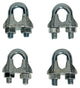Mack 1008454 - 4 abrazaderas de alambre de acero 6mm galvanizado | 10 piezas