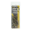 Mack 1017233 - tornillo para aglomerado con cabeza chapado en amarillo 22 piezas 4,0 x 30 mm | 10 piezas