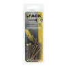 Mack 1017235 - tornillo para aglomerado con cabeza chapado en amarillo 18 piezas 4,0 x 40 mm | 10 piezas