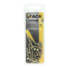 Mack 1017252 - tornillo para aglomerado con cabeza chapada en amarillo 18 piezas 5,0 x 25 mm | 10 piezas