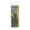 Mack 1017256 - tornillo para aglomerado con cabeza chapada en amarillo 11 piezas 5,0 x 45 mm | 10 piezas