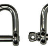 Mack 1008456 - 2 mordazas rectas 6mm acero inoxidable | 10 piezas