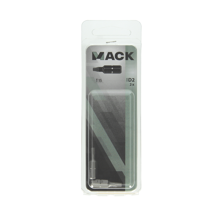 Mack 1017325 - punta torx acero sin tratar 2 piezas t 15 | 10 piezas