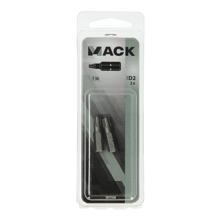 Mack 1017328 - punta torx acero sin tratar 2 piezas t 30 | 10 piezas