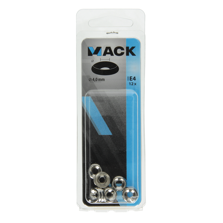 Mack 1017387 - anillo de carenado para tornillos de madera. vern. 12 piezas de 4,0 mm | 10 piezas