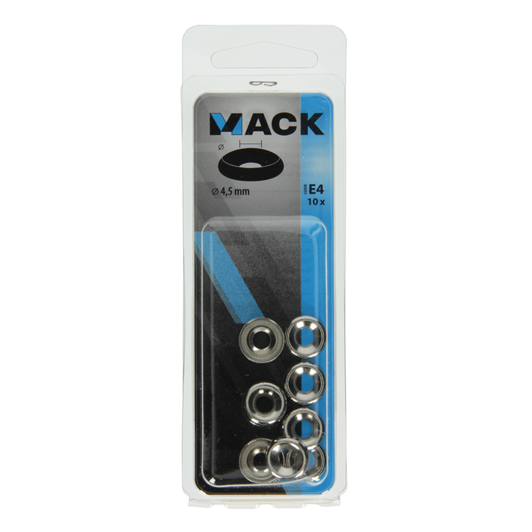 Mack 1017388 - anillo de carenado para tornillos de madera. vern. 10 piezas de 4,5 mm | 10 piezas
