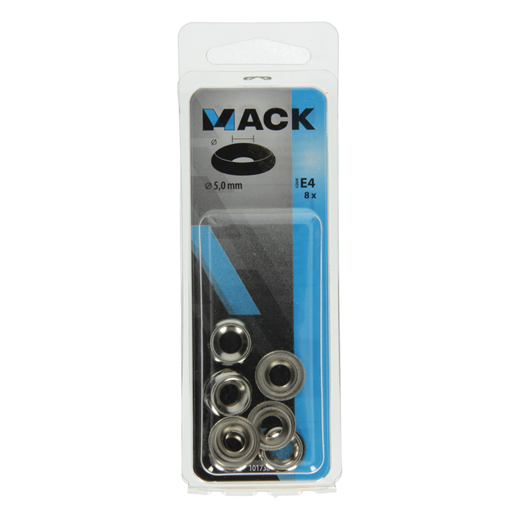 Mack 1017389 - anillo de carenado para tornillos para madera. vern. 8 piezas de 5,0 mm | 10 piezas