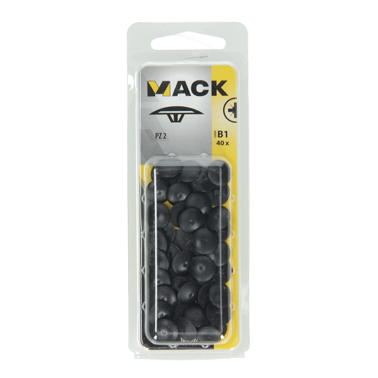 Mack 1017397 - tapa para escritura pz art. negro 40 uds pz 2 | 10 piezas