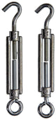 Mack 1008459 - 2 tensores ojo + gancho m5 x 70mm galvanizado | 10 piezas
