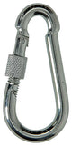 Mack 1008460 - 1 mosquetón + correa de bloqueo 8 x 80 mm galvanizado | 10 piezas