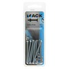 Mack 1017496 - tornillo metálico galvanizado. cabeza + tuerca plateada 9 piezas m4 x 50 mm | 10 piezas