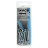 Mack 1017503 - tornillo metálico galvanizado. cabeza + tuerca chapada 10uds m5 x 40 mm | 10 piezas