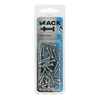 Mack 1017515 - cilindro de tornillo metálico. cabeza + tuerca plateada 27 piezas m3 x 16 mm | 10 piezas