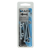 Mack 1017535 - cilindro de tornillo metálico. cabeza + tuerca chapada 5 piezas m6 x 50 mm | 10 piezas