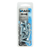 Mack 1017567 - perno para madera + tuerca acero galvanizado 9 piezas m6 x 25 mm | 5 piezas