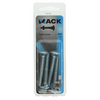 Mack 1017577 - perno para madera + tuerca acero galvanizado 4 piezas m7 x 50 mm | 5 piezas