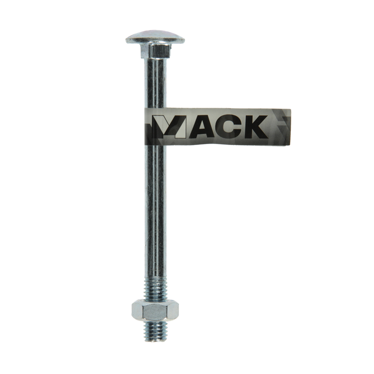 Mack 1017591 - perno madera + tuerca acero galvanizado 1 ud m10 x 120 mm | 10 piezas