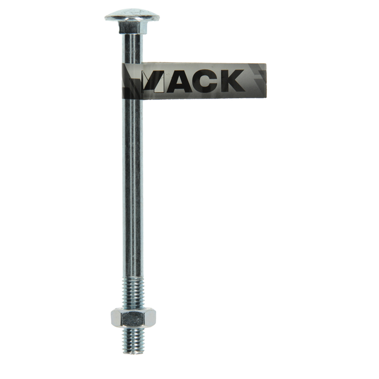 Mack 1017592 - perno madera + tuerca acero galvanizado 1 ud m10 x 140 mm | 10 piezas